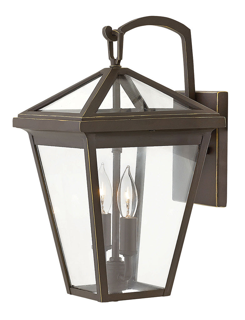 OUTDOOR ALFORD PLACE Wall Mount Lantern Outdoor Wall Lights Hinkley Oil Rubbed Bronze 9.0x8.0x14.0