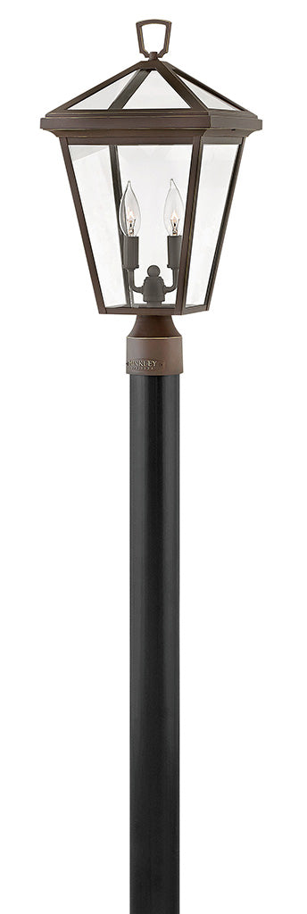 OUTDOOR ALFORD PLACE Post Top or Pier Mount Lantern Pier & Post Mount Lights Hinkley Oil Rubbed Bronze 10.0x10.0x20.25
