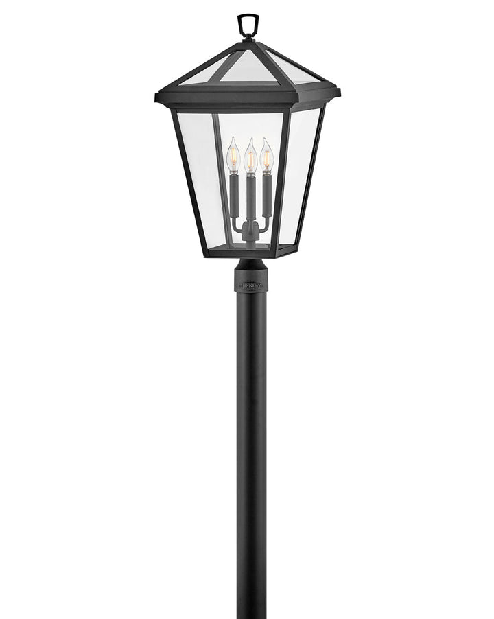 OUTDOOR ALFORD PLACE Post Top or Pier Mount Lantern Pier & Post Mount Lights Hinkley Museum Black 14.0x14.0x26.0