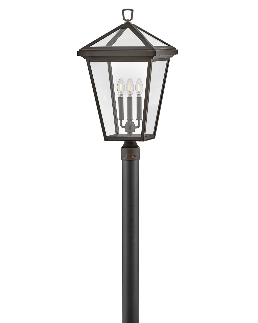 OUTDOOR ALFORD PLACE Post Top or Pier Mount Lantern Pier & Post Mount Lights Hinkley Oil Rubbed Bronze 14.0x14.0x26.0
