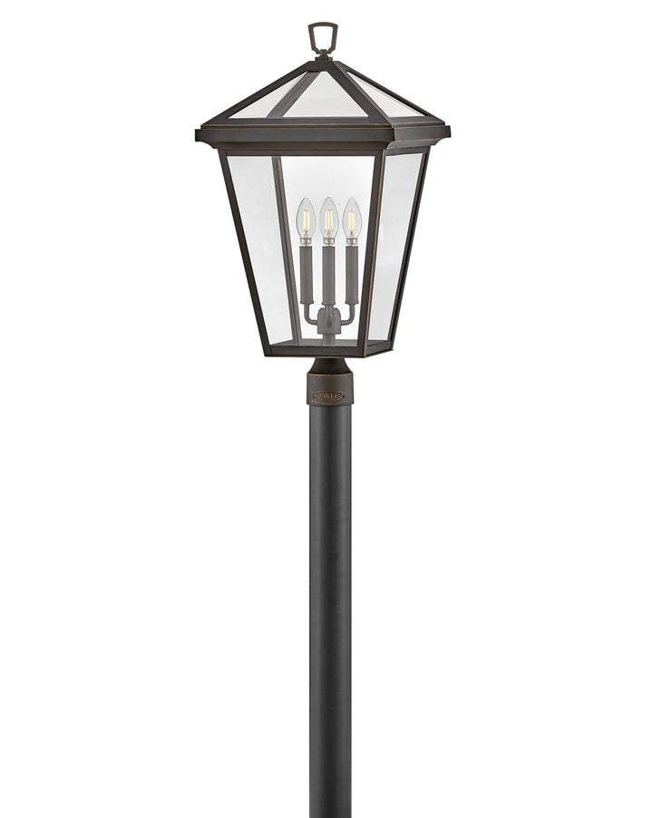 OUTDOOR ALFORD PLACE Post Top or Pier Mount Lantern Pier & Post Mount Lights Hinkley Oil Rubbed Bronze 14.0x14.0x26.0