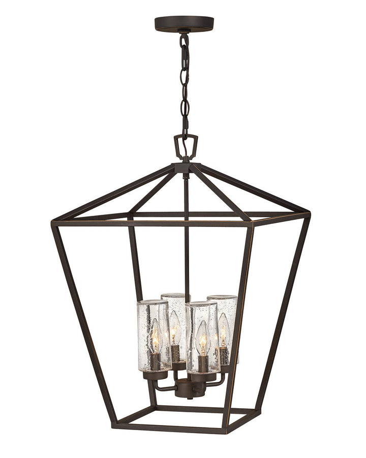 ALFORD PLACE Medium Single Tier Outdoor Chandelier Outdoor Wall Lights Hinkley Oil Rubbed Bronze