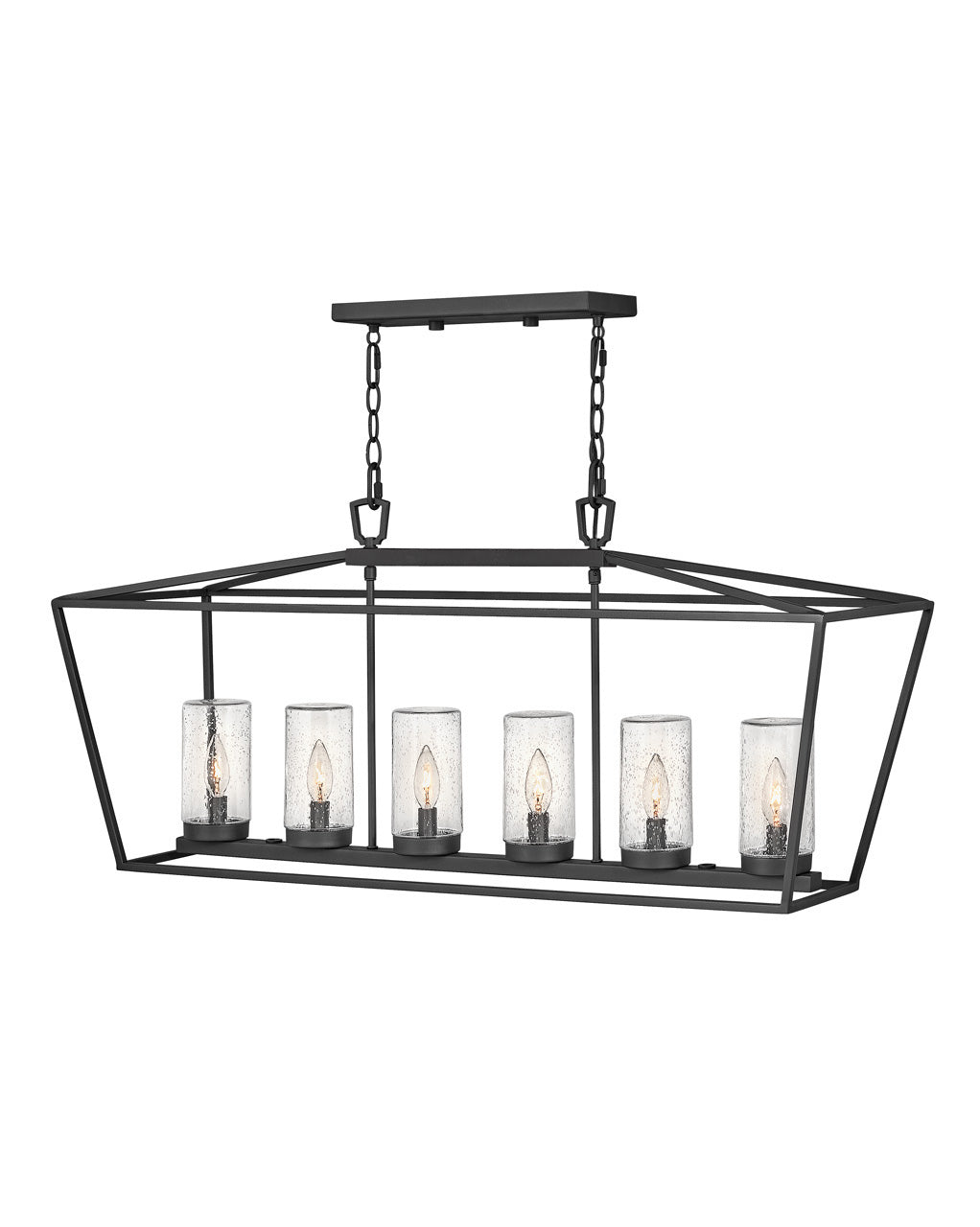 ALFORD PLACE Linear Outdoor Chandelier Outdoor Wall Lights Hinkley Museum Black