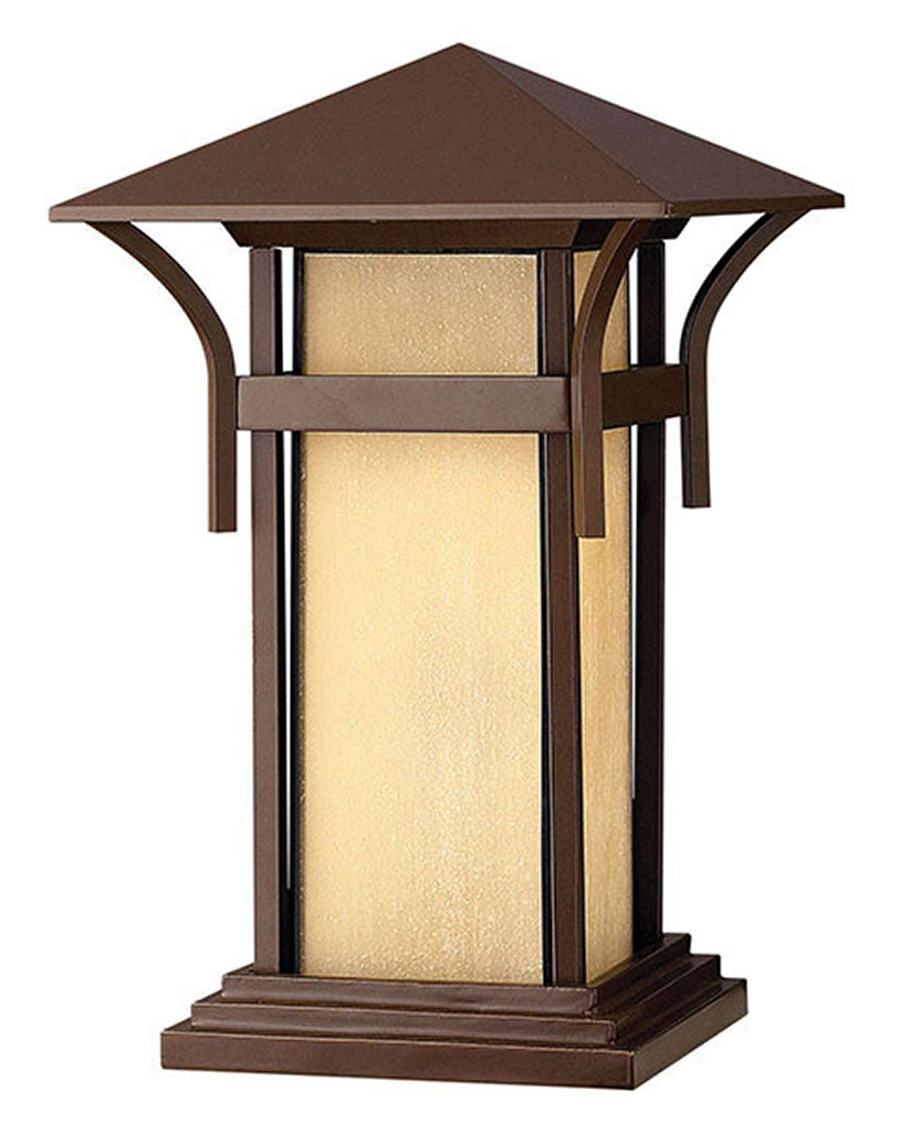 OUTDOOR HARBOR Pier Mount Lantern Outdoor Wall Lights Hinkley Anchor Bronze 11.0x11.0x17.0