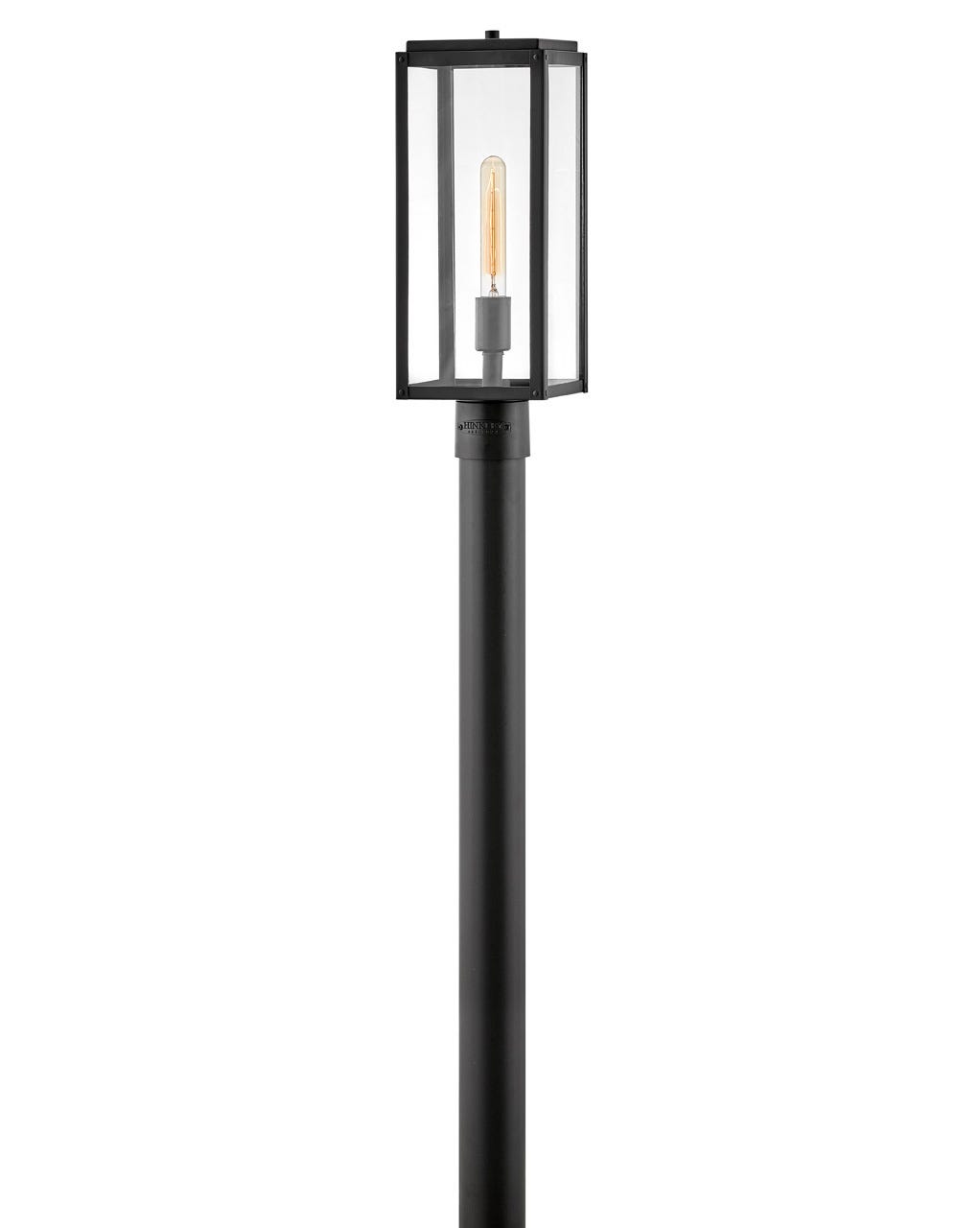 OUTDOOR MAX Post Top or Pier Mount Lantern Pier & Post Mount Lights Hinkley Black 8.75x8.75x19.25