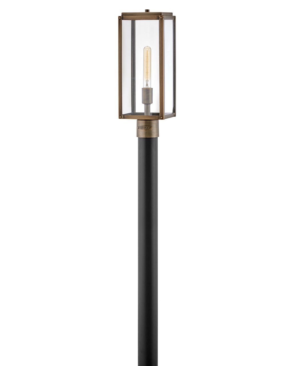 OUTDOOR MAX Post Top or Pier Mount Lantern Pier & Post Mount Lights Hinkley Burnished Bronze 8.75x8.75x19.25