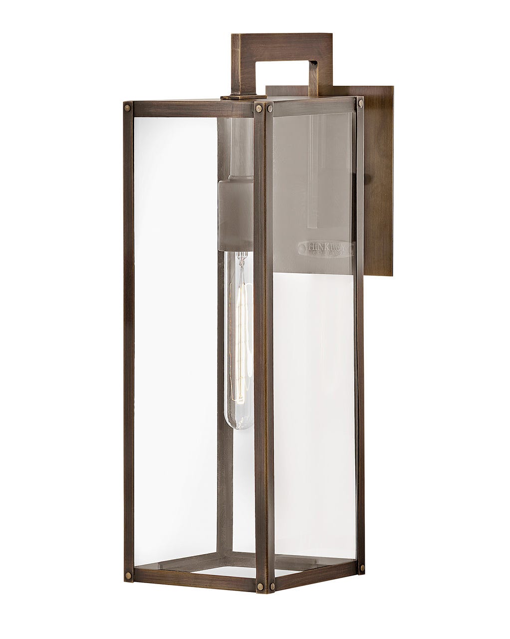 OUTDOOR MAX Wall Mount Lantern Outdoor Wall Lights Hinkley Burnished Bronze 9.0x6.0x18.5