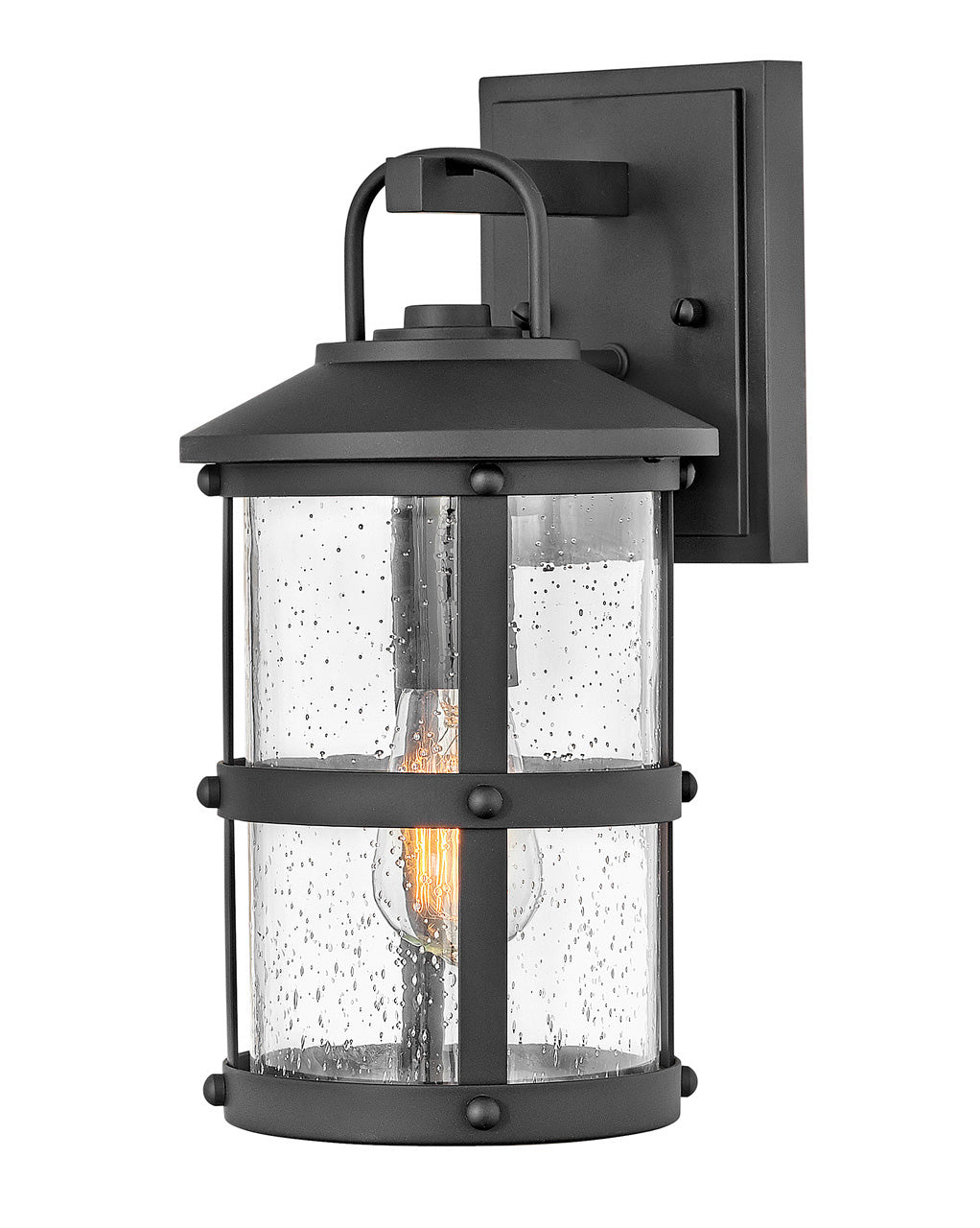 OUTDOOR LAKEHOUSE Wall Mount Lantern Outdoor Wall Lights Hinkley Black 8.5x7.25x14.5