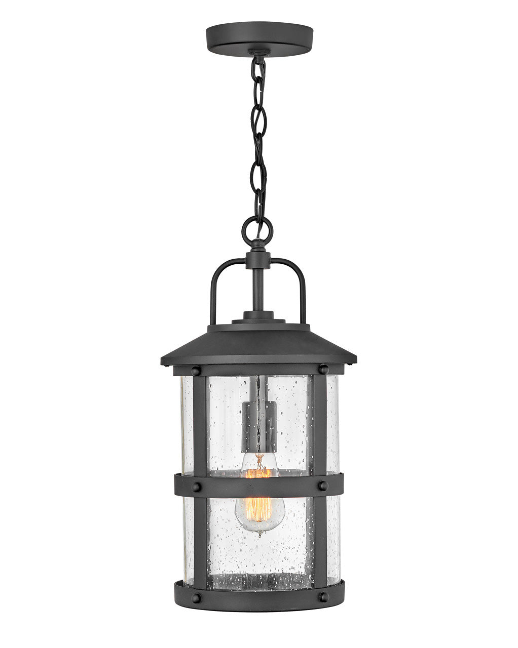 OUTDOOR LAKEHOUSE Hanging Lantern Outdoor Hanging Lights Hinkley Black 9.0x9.0x17.75