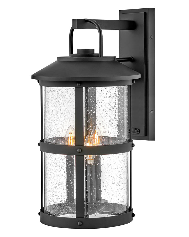 OUTDOOR LAKEHOUSE Wall Mount Lantern Outdoor Wall Lights Hinkley Black 13.5x12.0x24.0