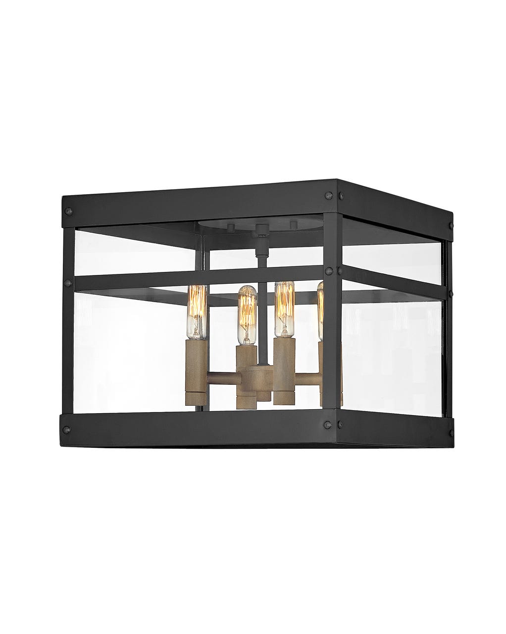 OUTDOOR PORTER Flush Mount Outdoor Wall Lights Hinkley Black 12.0x12.0x12.0