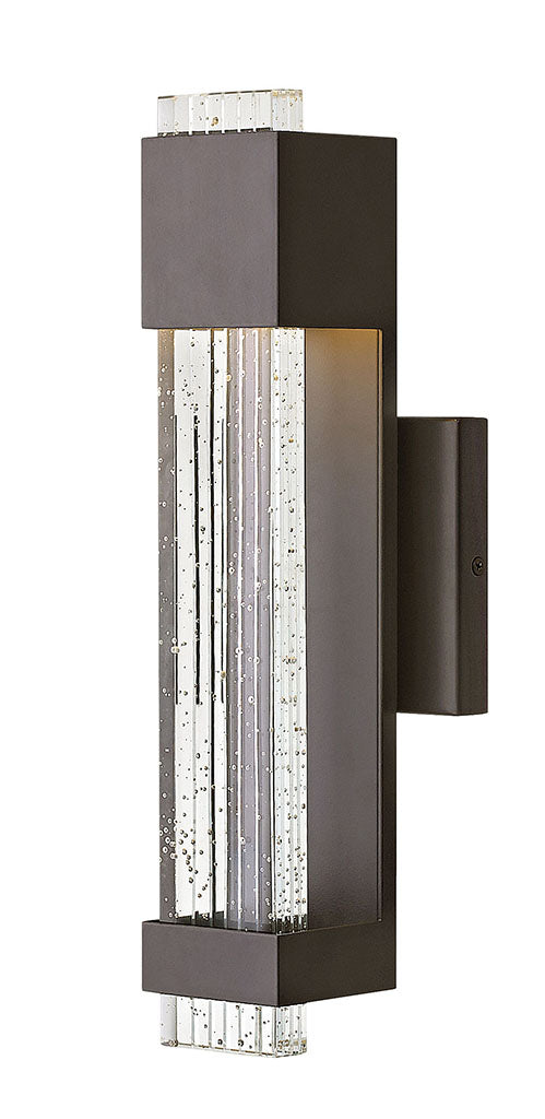 OUTDOOR GLACIER Wall Mount Lantern Outdoor Wall Lights Hinkley Bronze 4.0x4.75x15.5