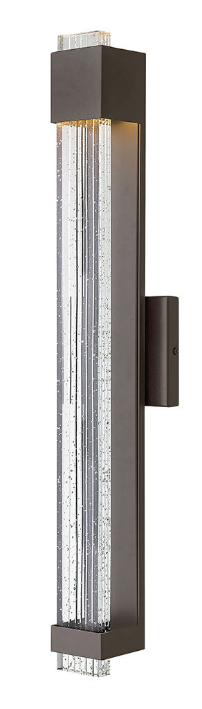 OUTDOOR GLACIER Wall Mount Lantern Outdoor Wall Lights Hinkley Bronze 4.0x4.75x28.0