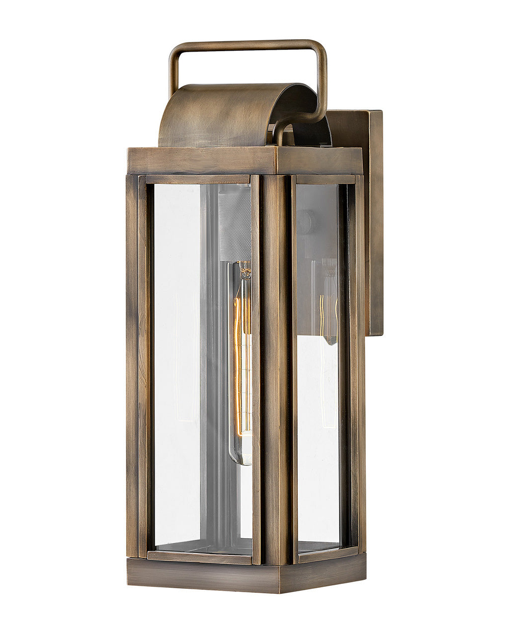 OUTDOOR SAG HARBOR Wall Mount Lantern Outdoor Wall Lights Hinkley Burnished Bronze 7.5x5.5x16.25