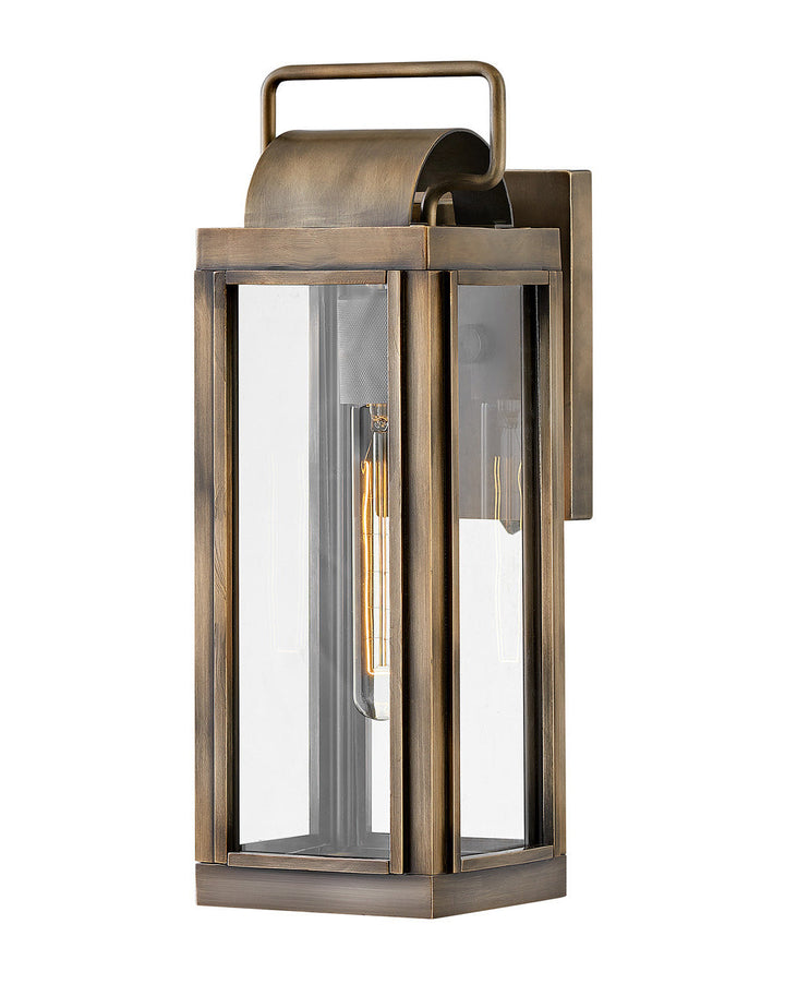 OUTDOOR SAG HARBOR Wall Mount Lantern Outdoor Wall Lights Hinkley Burnished Bronze 7.5x5.5x16.25