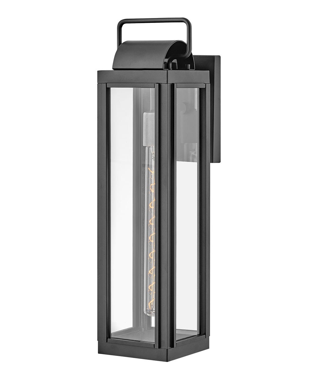 OUTDOOR SAG HARBOR Wall Mount Lantern Outdoor Wall Lights Hinkley Black 7.5x5.5x21.25