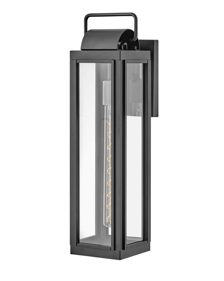 OUTDOOR SAG HARBOR Wall Mount Lantern Outdoor Wall Lights Hinkley Black 7.5x5.5x21.25