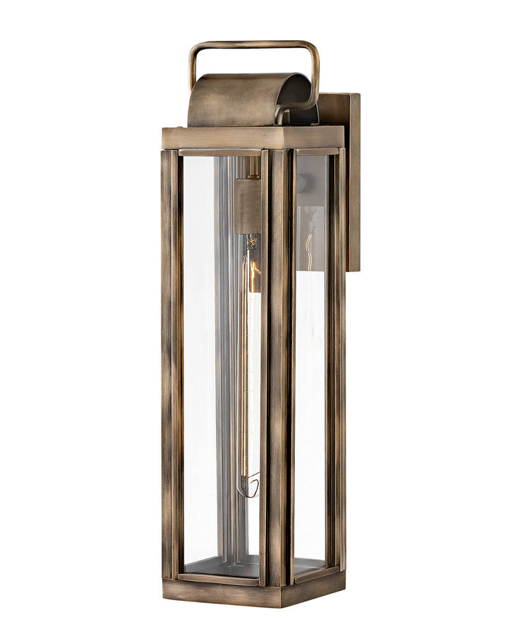 OUTDOOR SAG HARBOR Wall Mount Lantern Outdoor Wall Lights Hinkley Burnished Bronze 7.5x5.5x21.25