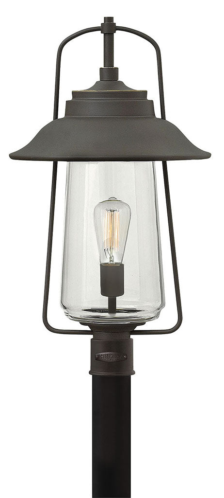 OUTDOOR BELDEN PLACE Post Top or Pier Mount Lantern Pier & Post Mount Lights Hinkley Oil Rubbed Bronze 12.0x12.0x22.0
