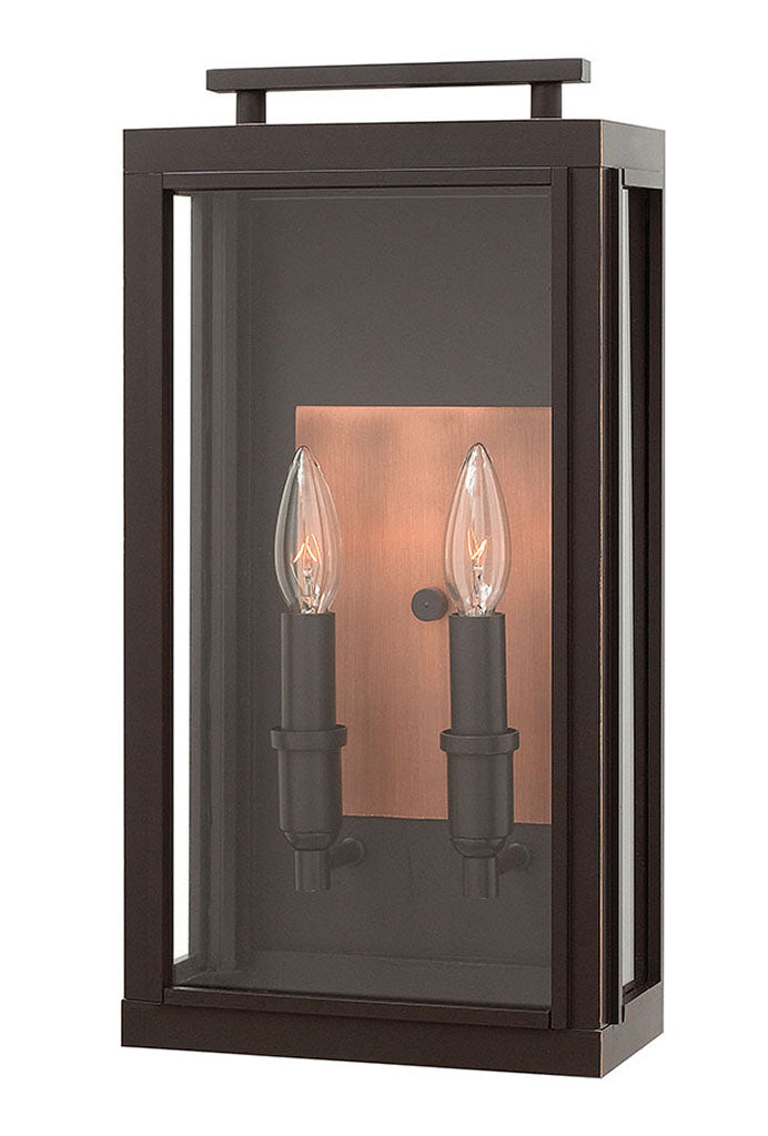 OUTDOOR SUTCLIFFE Wall Mount Lantern Outdoor Wall Lights Hinkley Oil Rubbed Bronze 5.5x9.0x17.0