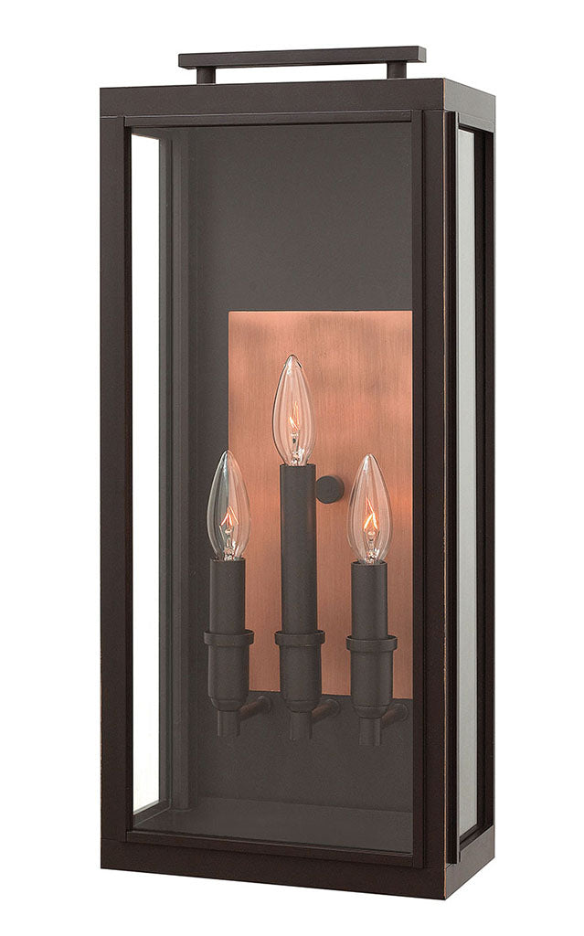 OUTDOOR SUTCLIFFE Wall Mount Lantern Outdoor Wall Lights Hinkley Oil Rubbed Bronze 6.5x10.0x22.0