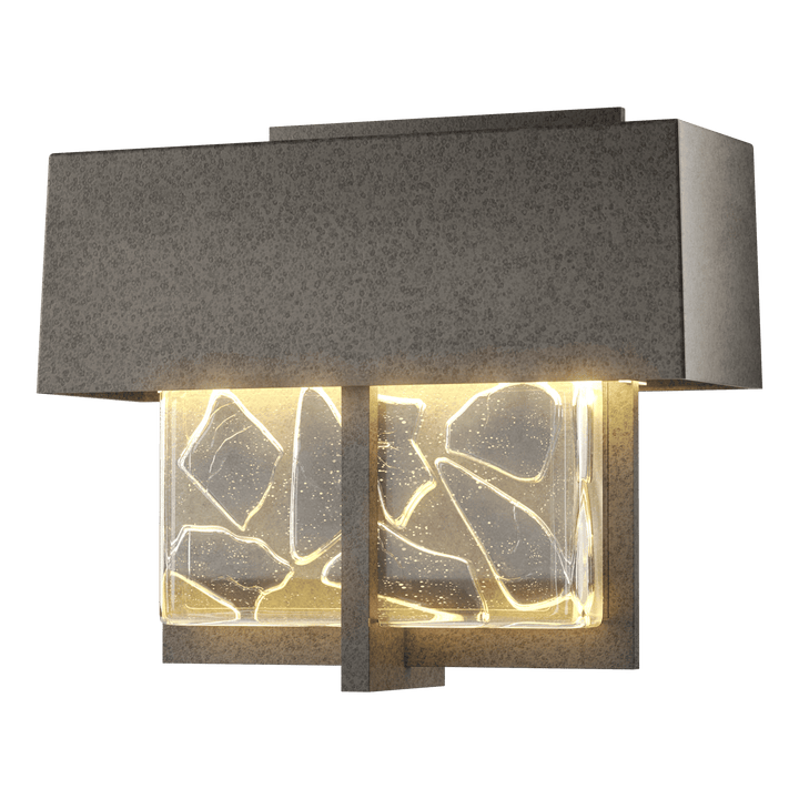 Hubbardton Forge Shard Small LED Outdoor Sconce Outdoor Wall Lights Hubbardton Forge Coastal Natural Iron