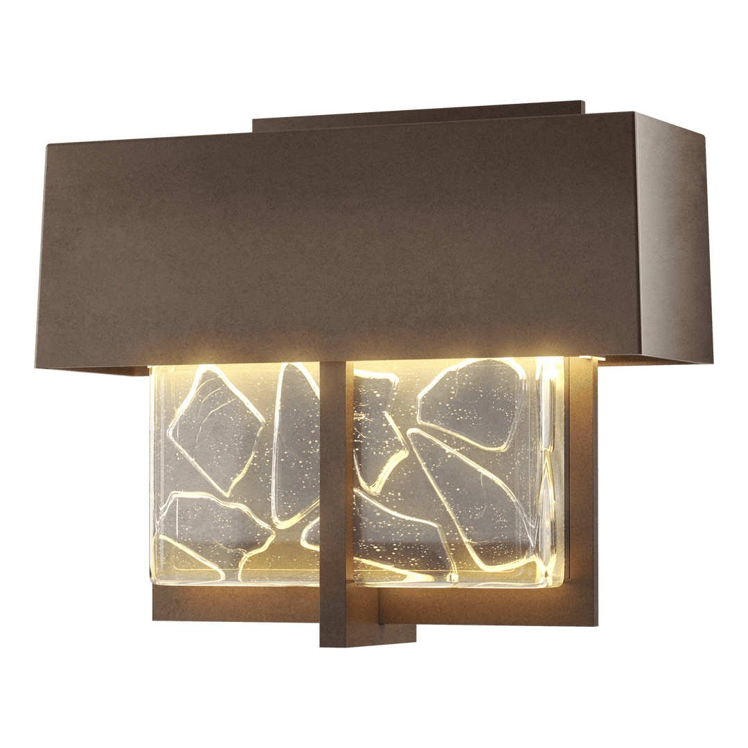 Hubbardton Forge Shard Small LED Outdoor Sconce Outdoor Wall Lights Hubbardton Forge Coastal Bronze