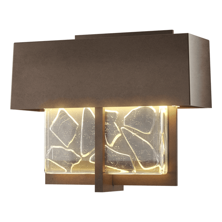 Hubbardton Forge Shard Small LED Outdoor Sconce Outdoor Wall Lights Hubbardton Forge Coastal Bronze
