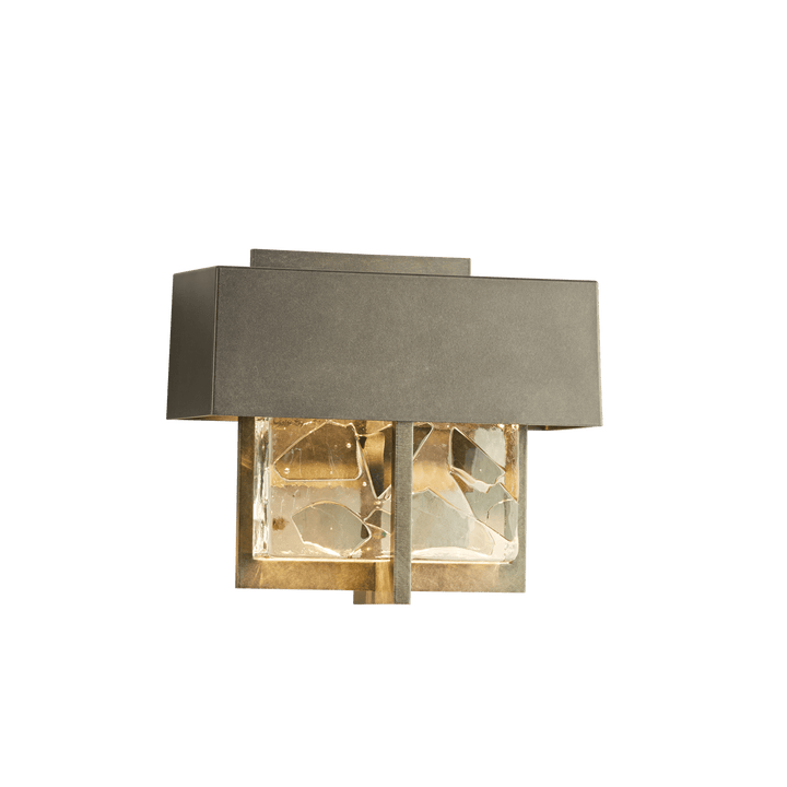 Hubbardton Forge Shard Small LED Outdoor Sconce Outdoor Wall Lights Hubbardton Forge Coastal Burnished Steel