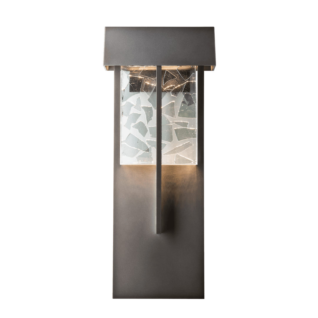 Hubbardton Forge Shard XL Outdoor Sconce Outdoor Wall Lights Hubbardton Forge Coastal Dark Smoke