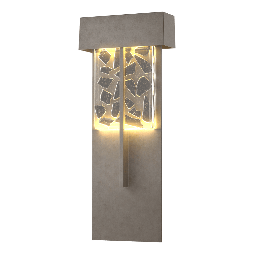 Hubbardton Forge Shard XL Outdoor Sconce Outdoor Wall Lights Hubbardton Forge Coastal Burnished Steel