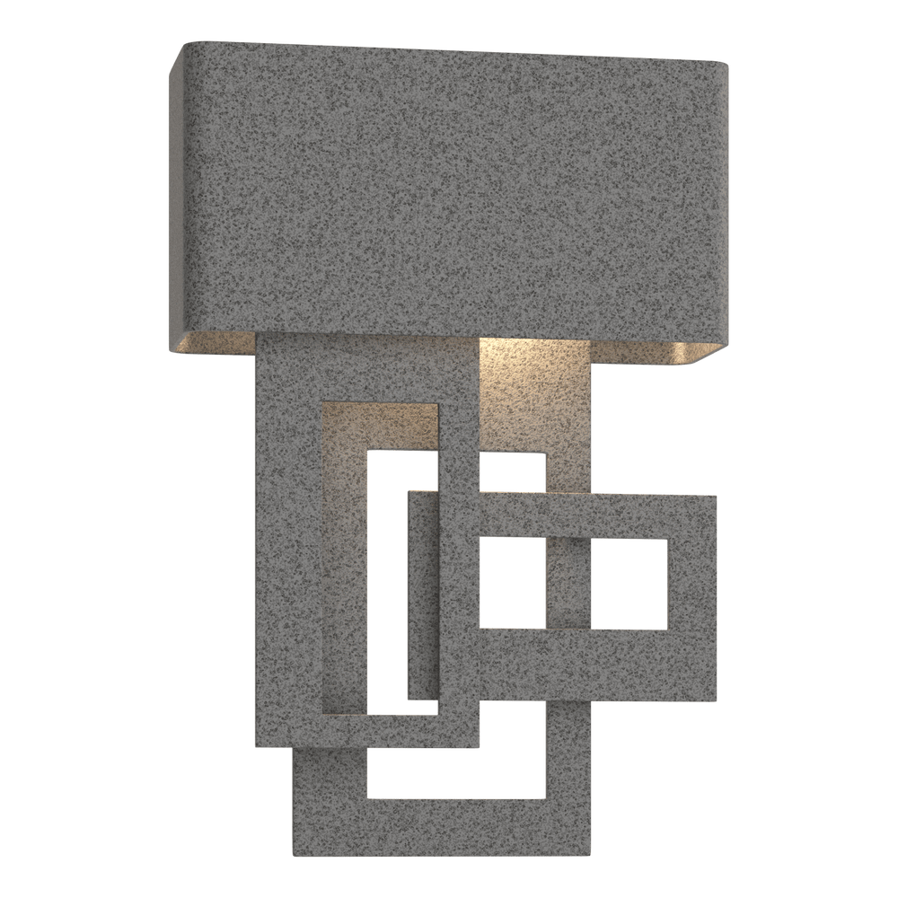 Hubbardton Forge Left Collage Small Dark Sky Friendly LED Outdoor Sconce Outdoor Wall Lights Hubbardton Forge Coastal Natural Iron