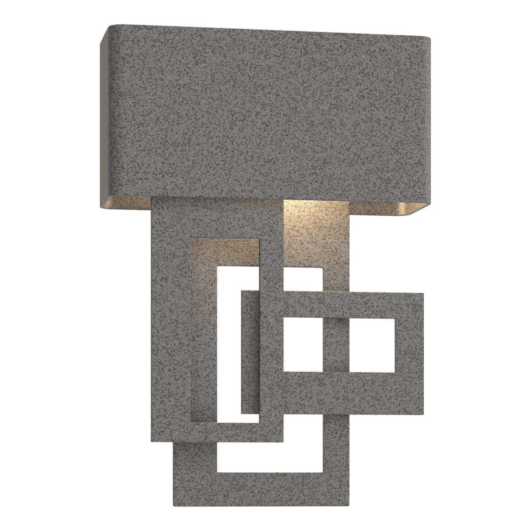 Hubbardton Forge Left Collage Small Dark Sky Friendly LED Outdoor Sconce Outdoor Wall Lights Hubbardton Forge Coastal Natural Iron