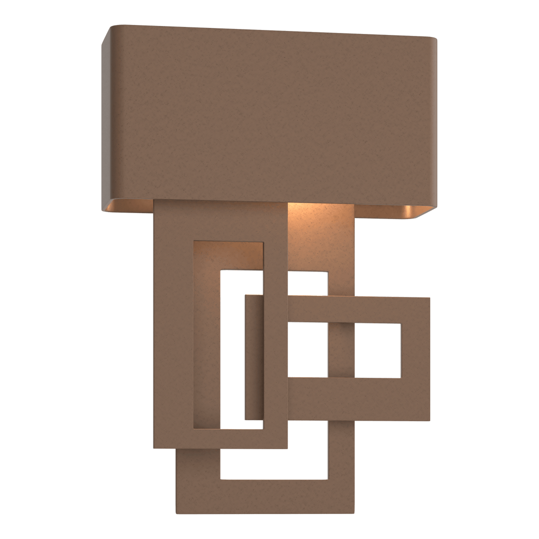 Hubbardton Forge Left Collage Small Dark Sky Friendly LED Outdoor Sconce Outdoor Wall Lights Hubbardton Forge Coastal Bronze