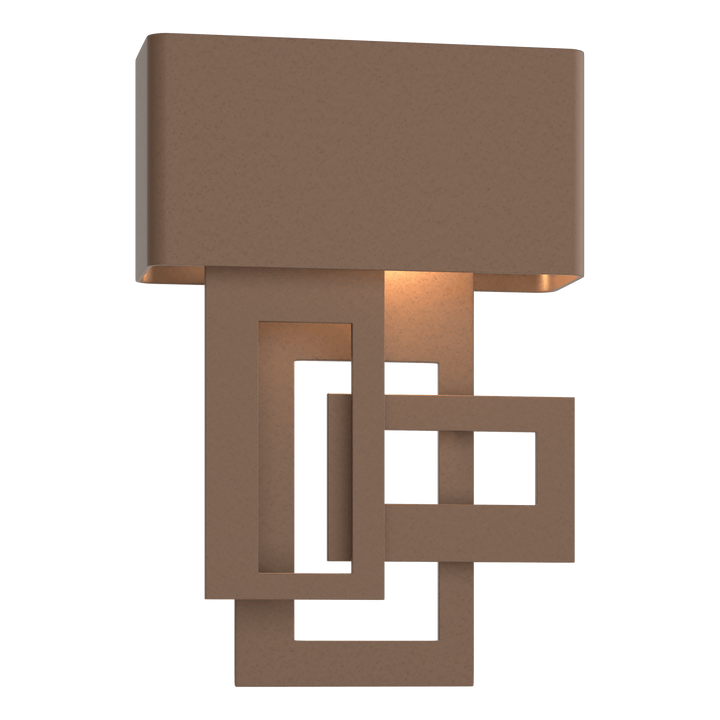 Hubbardton Forge Left Collage Small Dark Sky Friendly LED Outdoor Sconce Outdoor Wall Lights Hubbardton Forge Coastal Bronze