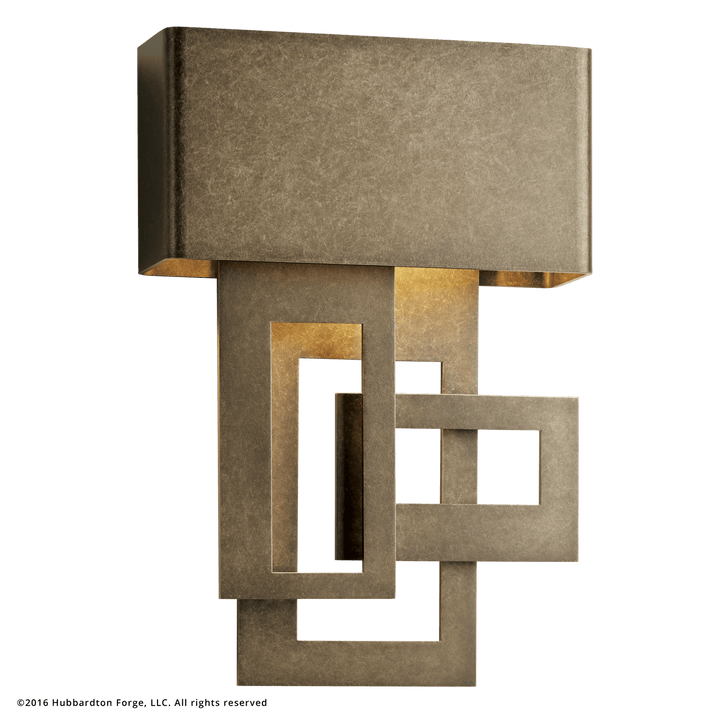 Hubbardton Forge Left Collage Small Dark Sky Friendly LED Outdoor Sconce Outdoor Wall Lights Hubbardton Forge Coastal Dark Smoke