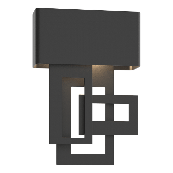 Hubbardton Forge Left Collage Small Dark Sky Friendly LED Outdoor Sconce Outdoor Wall Lights Hubbardton Forge Coastal Black