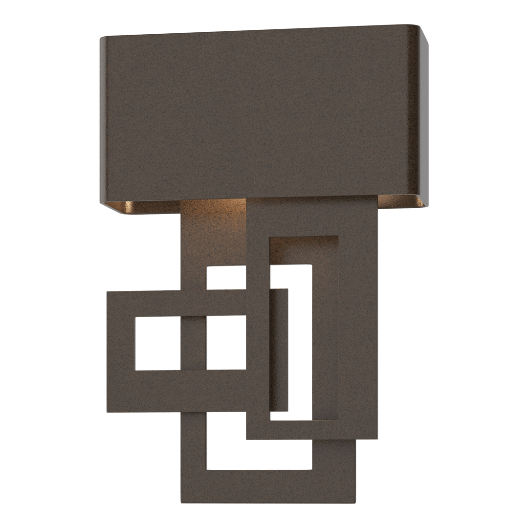 Hubbardton Forge Right Collage Small Dark Sky Friendly LED Outdoor Sconce Outdoor Wall Lights Hubbardton Forge Coastal Oil Rubbed Bronze