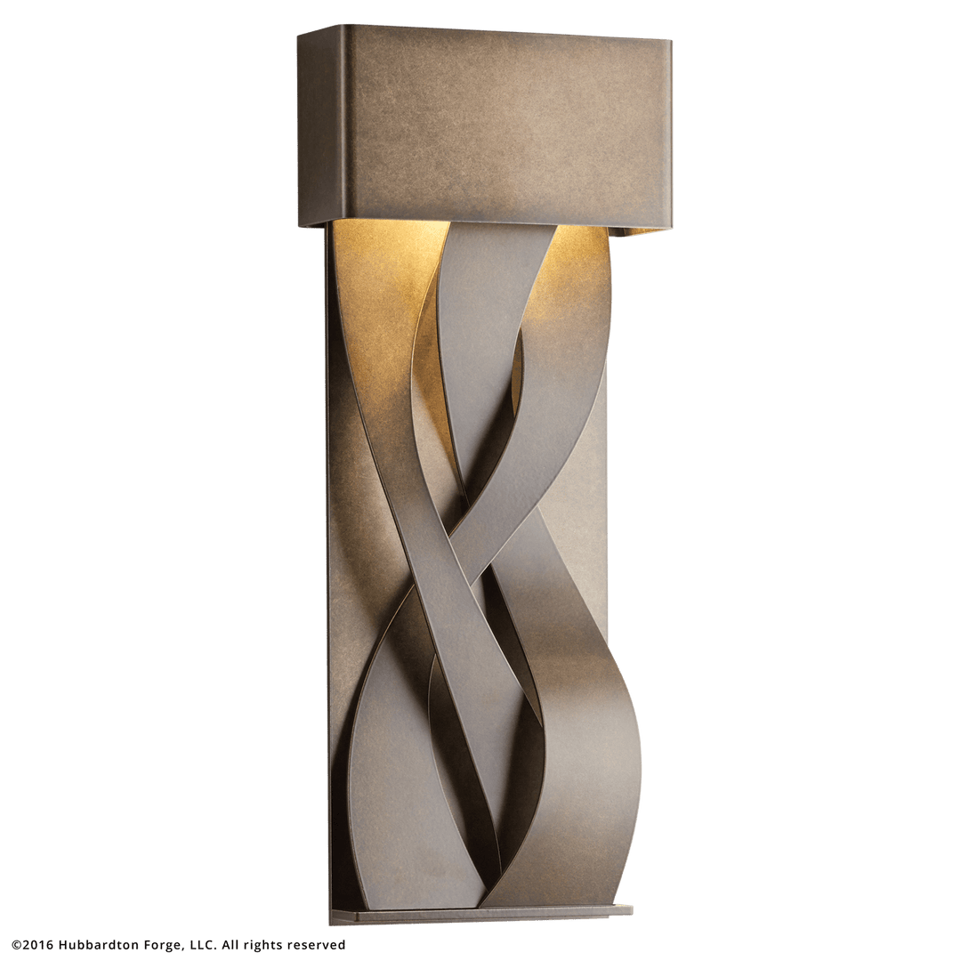 Hubbardton Forge Tress Small Dark Sky Friendly LED Outdoor Sconce Outdoor Wall Lights Hubbardton Forge Coastal Bronze