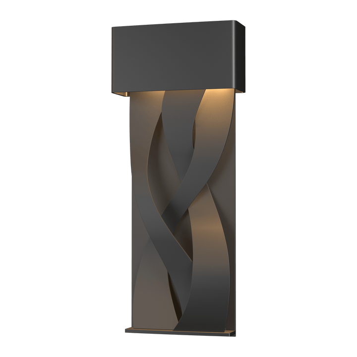 Hubbardton Forge Tress Small Dark Sky Friendly LED Outdoor Sconce Outdoor Wall Lights Hubbardton Forge Coastal Black