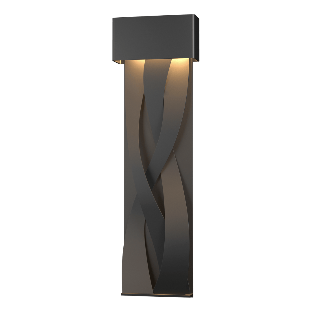 Hubbardton Forge Tress Large Dark Sky Friendly LED Outdoor Sconce Outdoor Wall Lights Hubbardton Forge Coastal Black