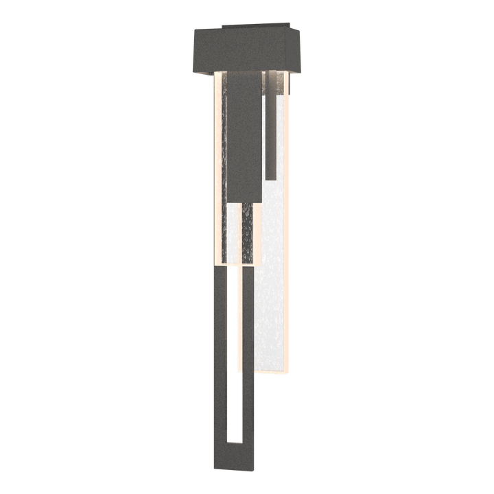 Hubbardton Forge Rainfall Large LED Outdoor Sconce Outdoor Wall Lights Hubbardton Forge Coastal Natural Iron