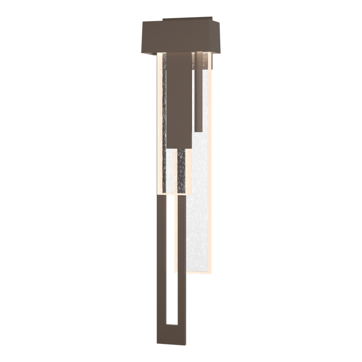 Hubbardton Forge Rainfall Large LED Outdoor Sconce Outdoor Wall Lights Hubbardton Forge Coastal Bronze