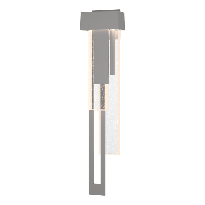 Hubbardton Forge Rainfall Large LED Outdoor Sconce Outdoor Wall Lights Hubbardton Forge Coastal Burnished Steel