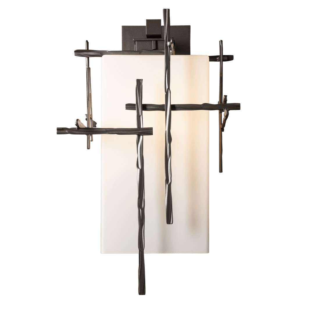 Hubbardton Forge Tura Large Outdoor Sconce Outdoor Wall Lights Hubbardton Forge Coastal Dark Smoke