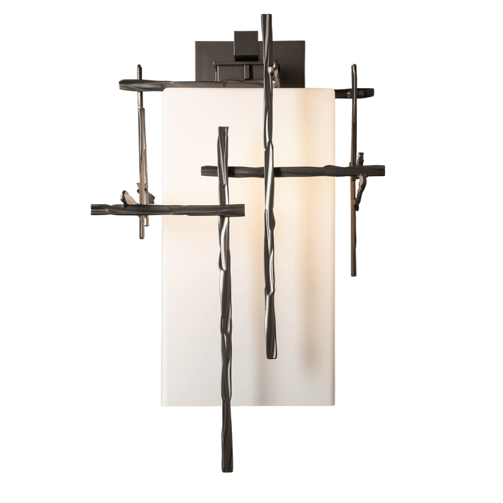 Hubbardton Forge Tura Large Outdoor Sconce Outdoor Wall Lights Hubbardton Forge Coastal Dark Smoke