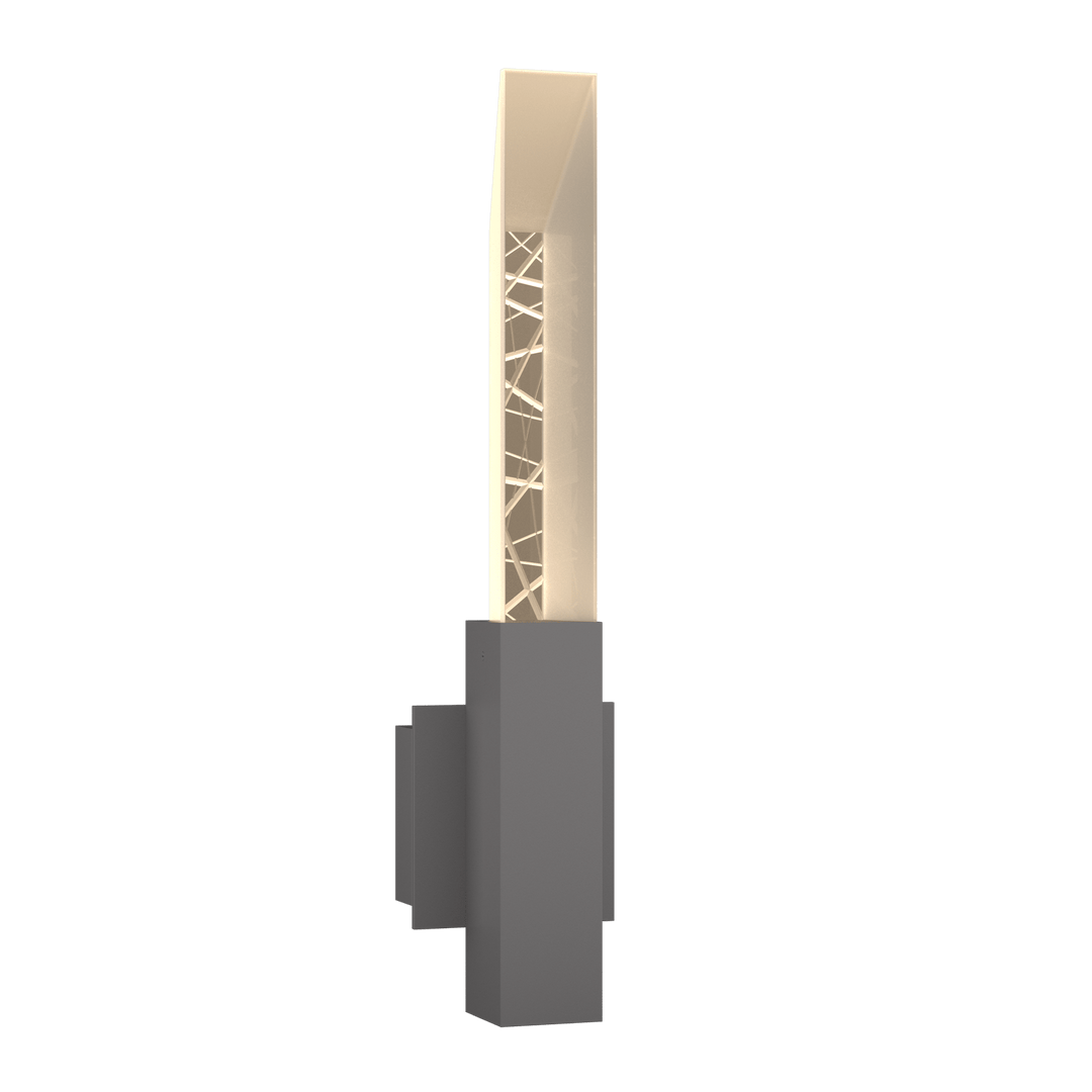 Hubbardton Forge Refraction Outdoor Sconce Outdoor Wall Lights Hubbardton Forge Coastal Burnished Steel