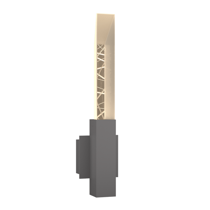 Hubbardton Forge Refraction Outdoor Sconce Outdoor Wall Lights Hubbardton Forge Coastal Burnished Steel