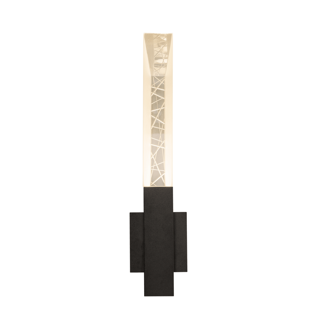 Hubbardton Forge Refraction Outdoor Sconce Outdoor Wall Lights Hubbardton Forge Coastal Black