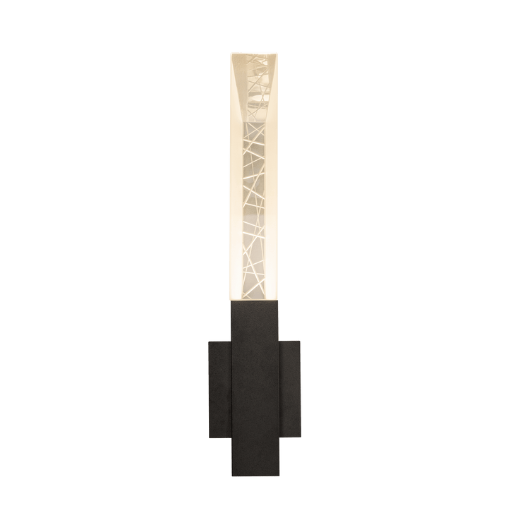 Hubbardton Forge Refraction Outdoor Sconce Outdoor Wall Lights Hubbardton Forge Coastal Black